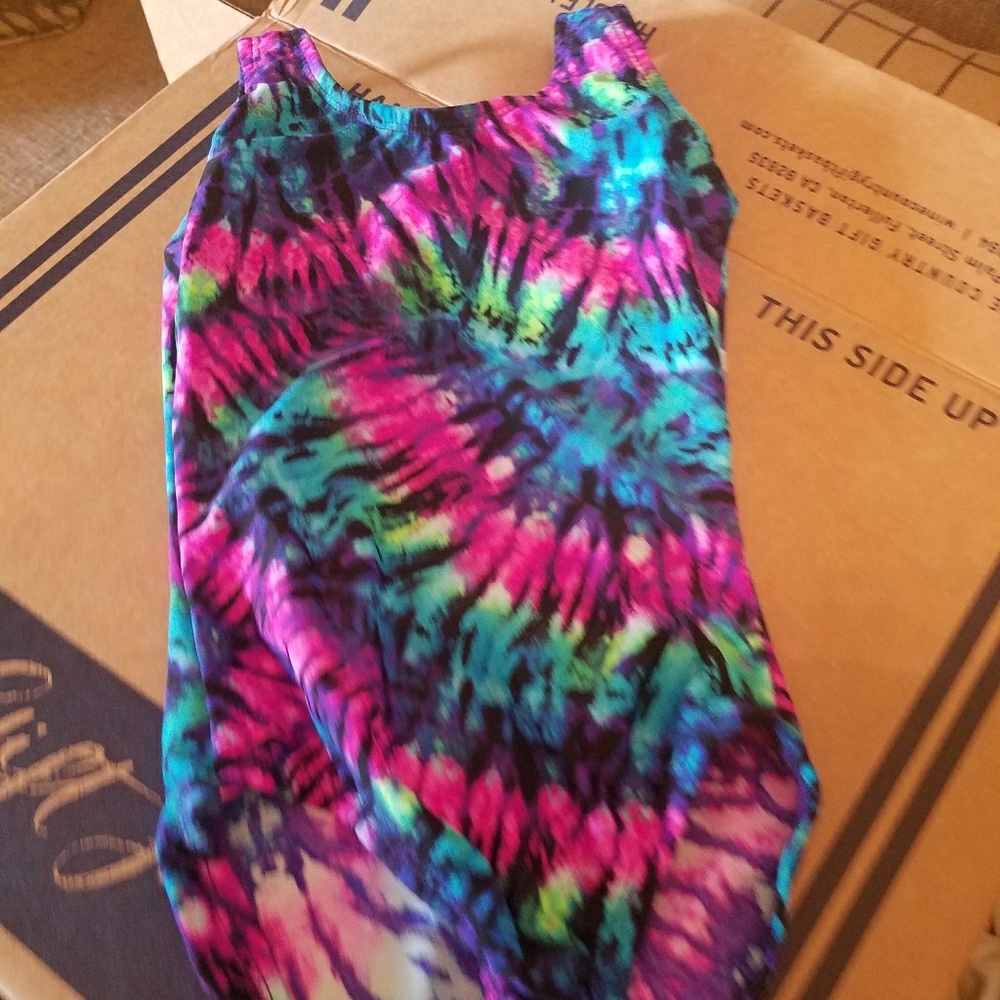 Youth Small tie dye leotard